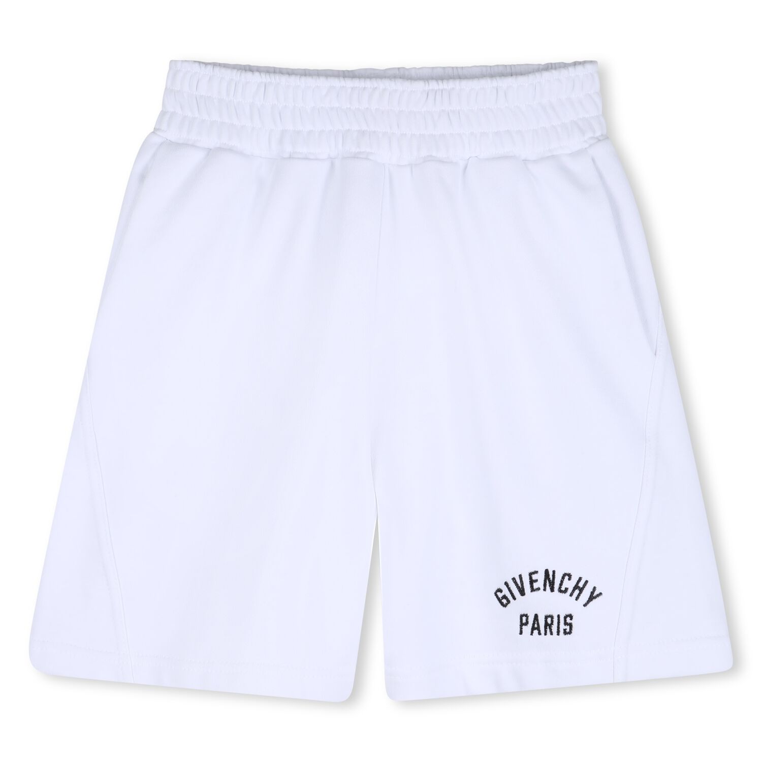 Boys White Logo Shorts, 1, hi-res