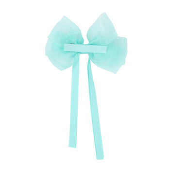 Girls Blue Bow Hair Clip