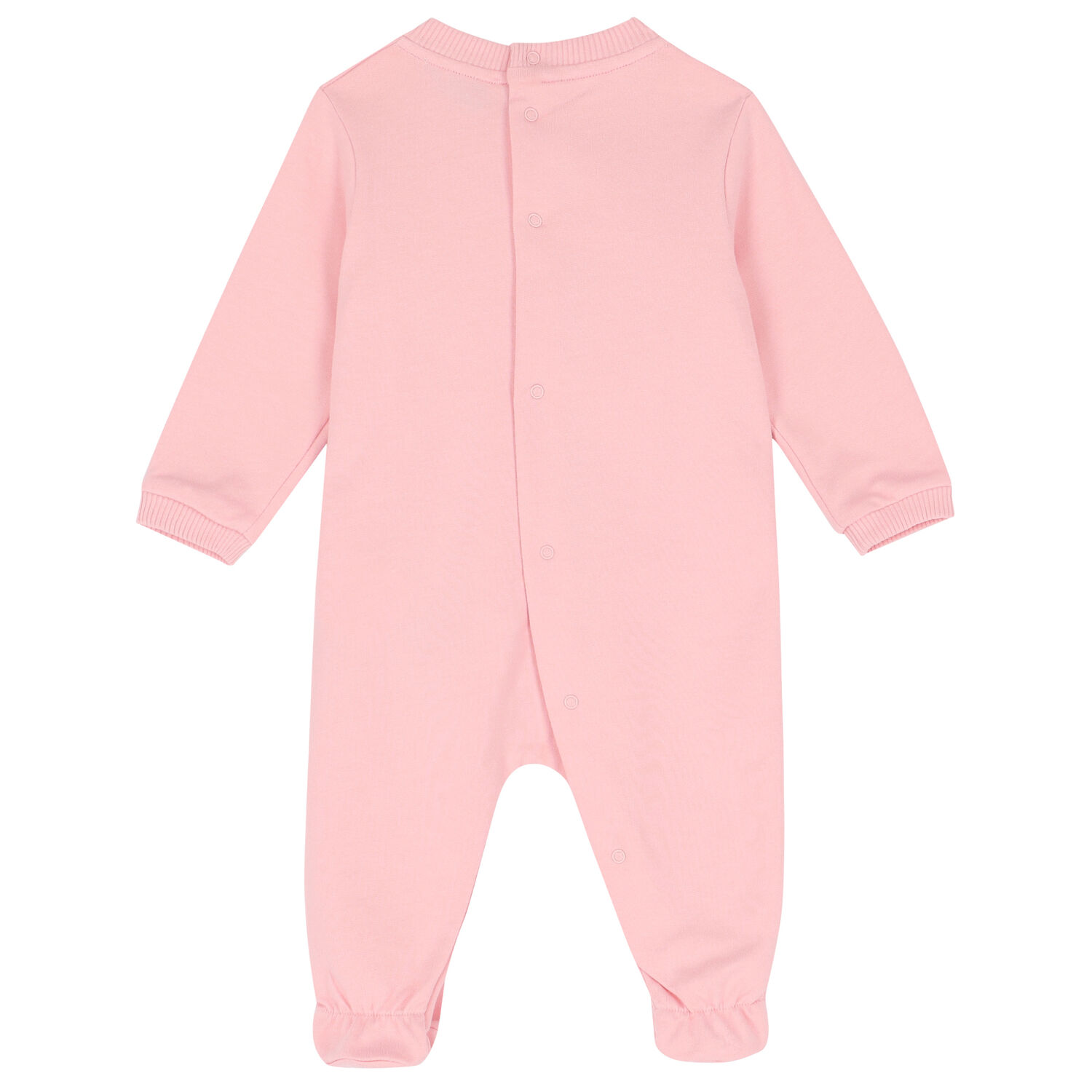 Pink Teddy Logo Babygrow, 2, hi-res