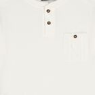 Boys Ivory & Beige Shorts Set, 1, hi-res