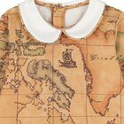 Ivory & Beige Geo Map Babygrow Gift Set, 2, hi-res