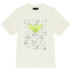 Boys Ivory Logo T-Shirt, 1, hi-res