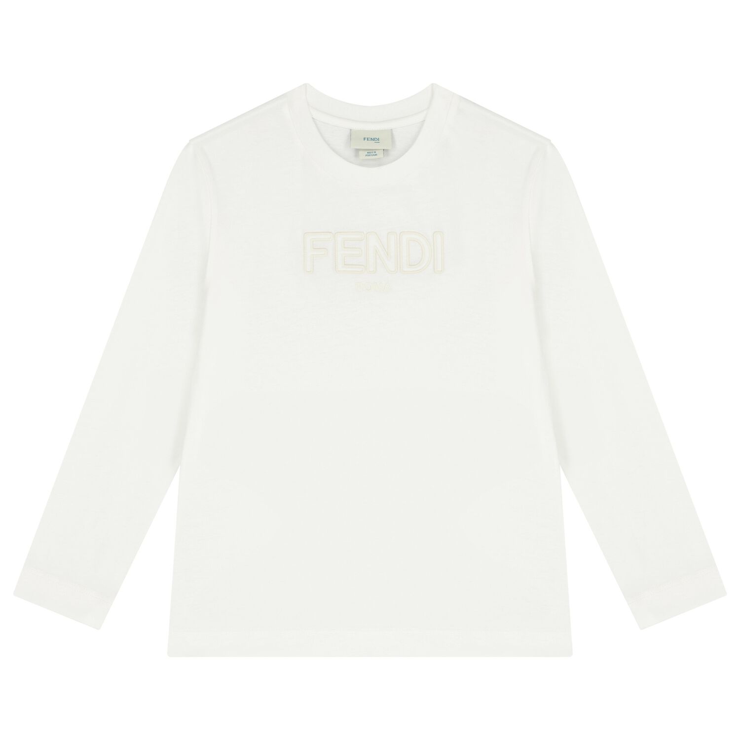 Ivory Logo Long Sleeve Top, 1, hi-res image number null