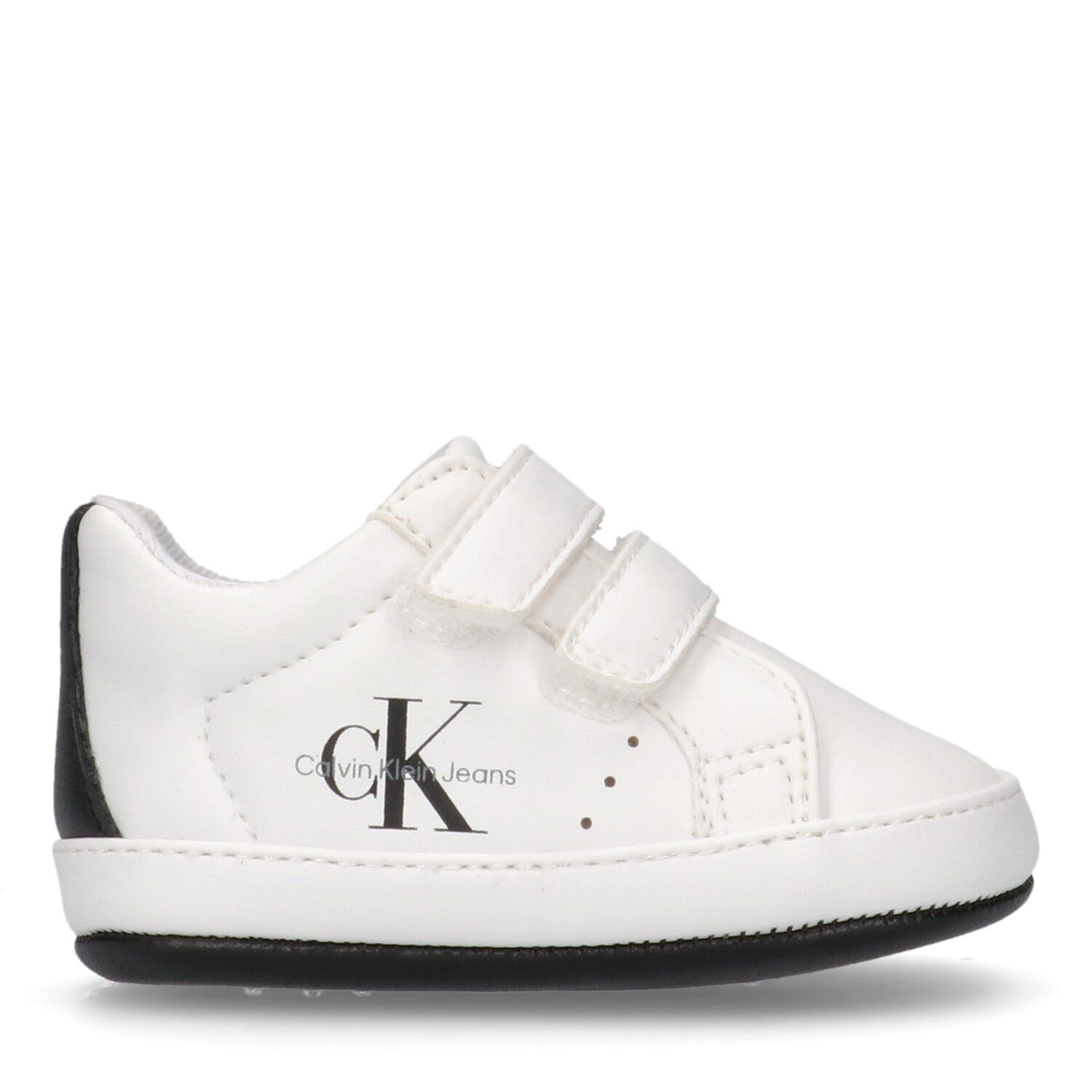 حذاء أبيض لمرحلة ما قبل المشي للأطفال بشعار, 1, hi-res