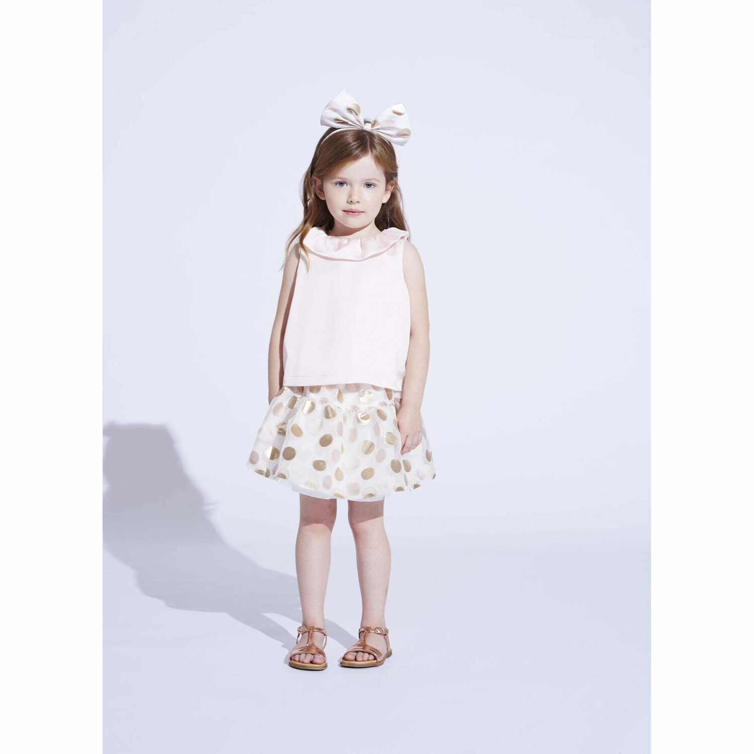 Girls Pink Satin Top, 1, hi-res image number null