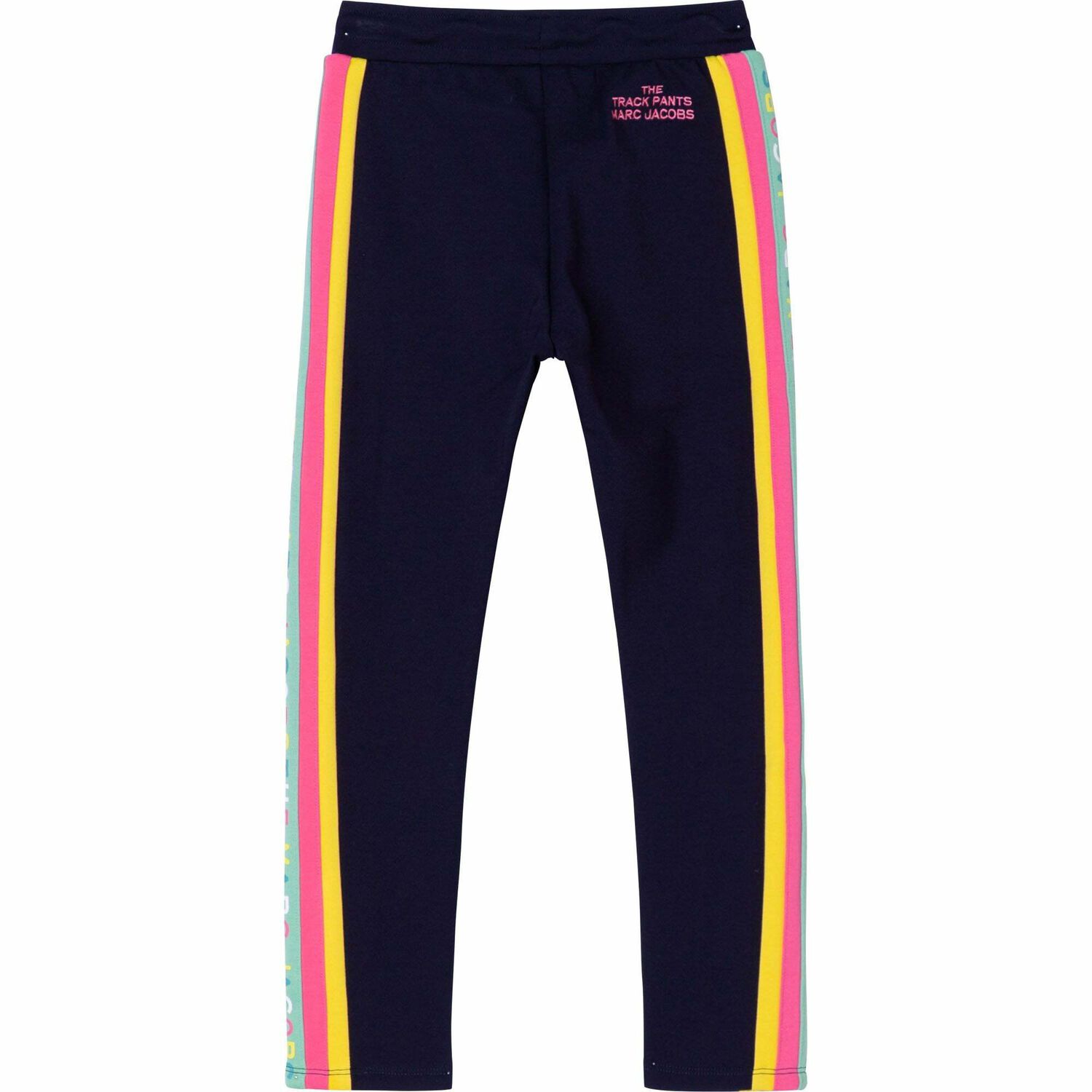 بنطلون رياضى بالشعار باللون الكحلى للبنات, 1, hi-res