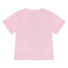Younger Girls Pink Logo Strawberry T-Shirt, 1, hi-res