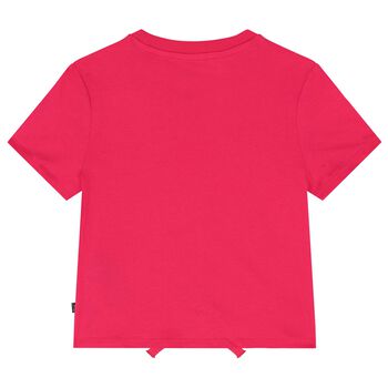 Girls Pink Logo T-Shirt