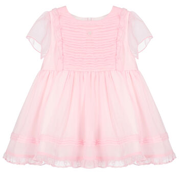 Baby Girls Pink Pleated Dress