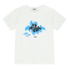 Younger Boys White & Blue Logo Shorts Set, 1, hi-res