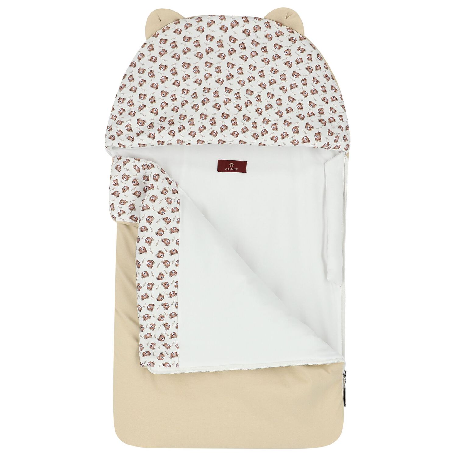 مدس بالشعار باللون البيج, 3, hi-res image number null