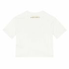 تيشيرت باللون الابيض والذهبى للبنات, 1, hi-res