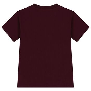 Boys Burgundy Logo T-Shirt 