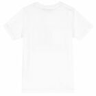 Boys White & Gold Logo T-Shirt, 3, hi-res
