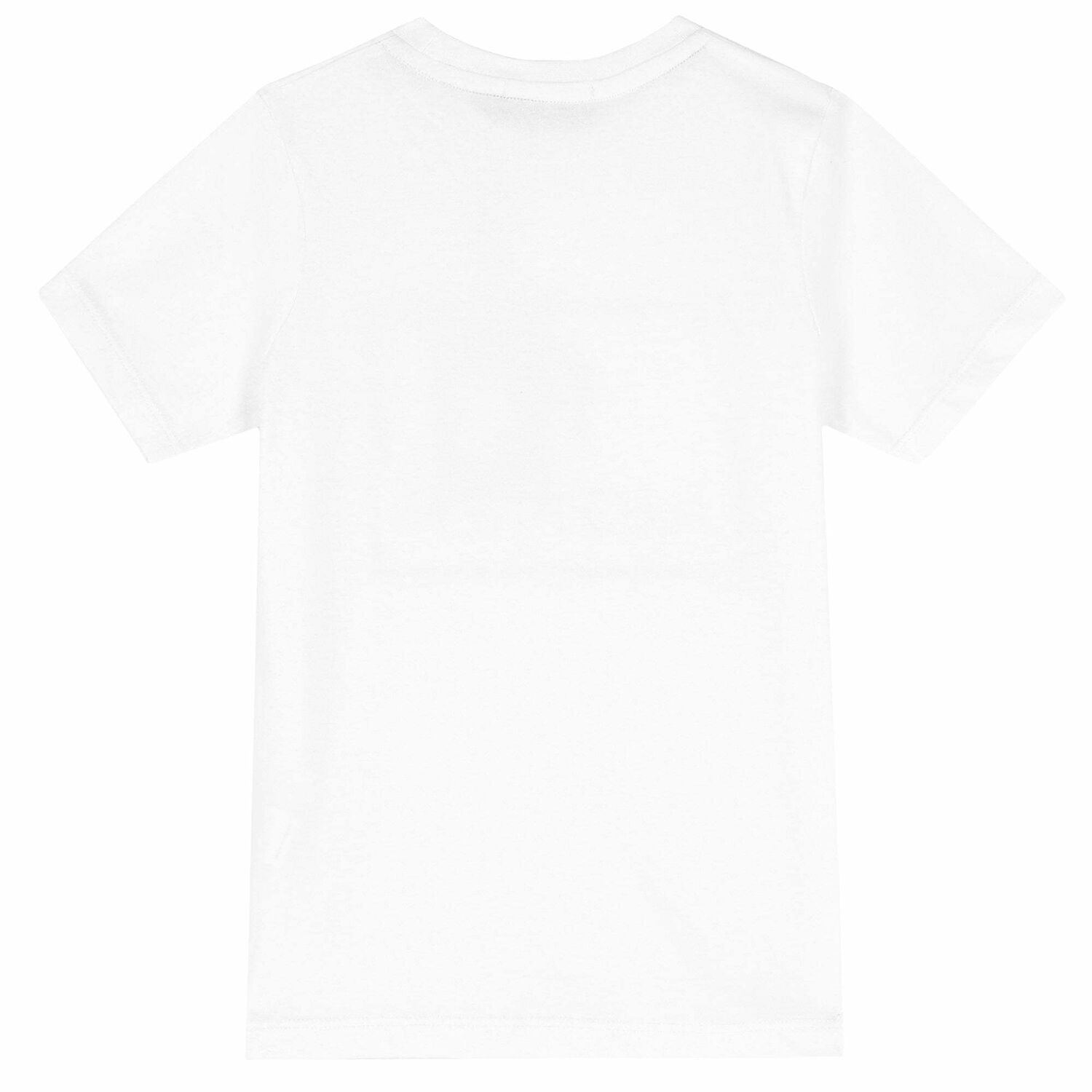 Boys White & Gold Logo T-Shirt, 3, hi-res
