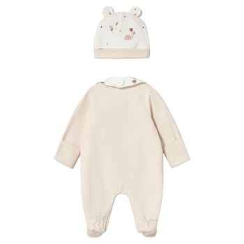 Baby Girls Pink Clouds Babygrow