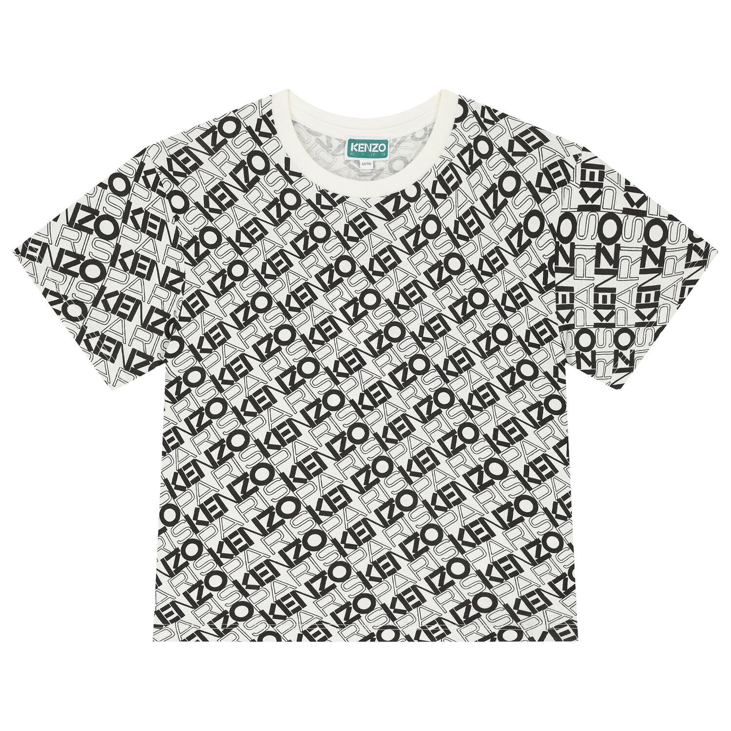 Boys Ivory & Black Logo T-Shirt, 1, hi-res image number null
