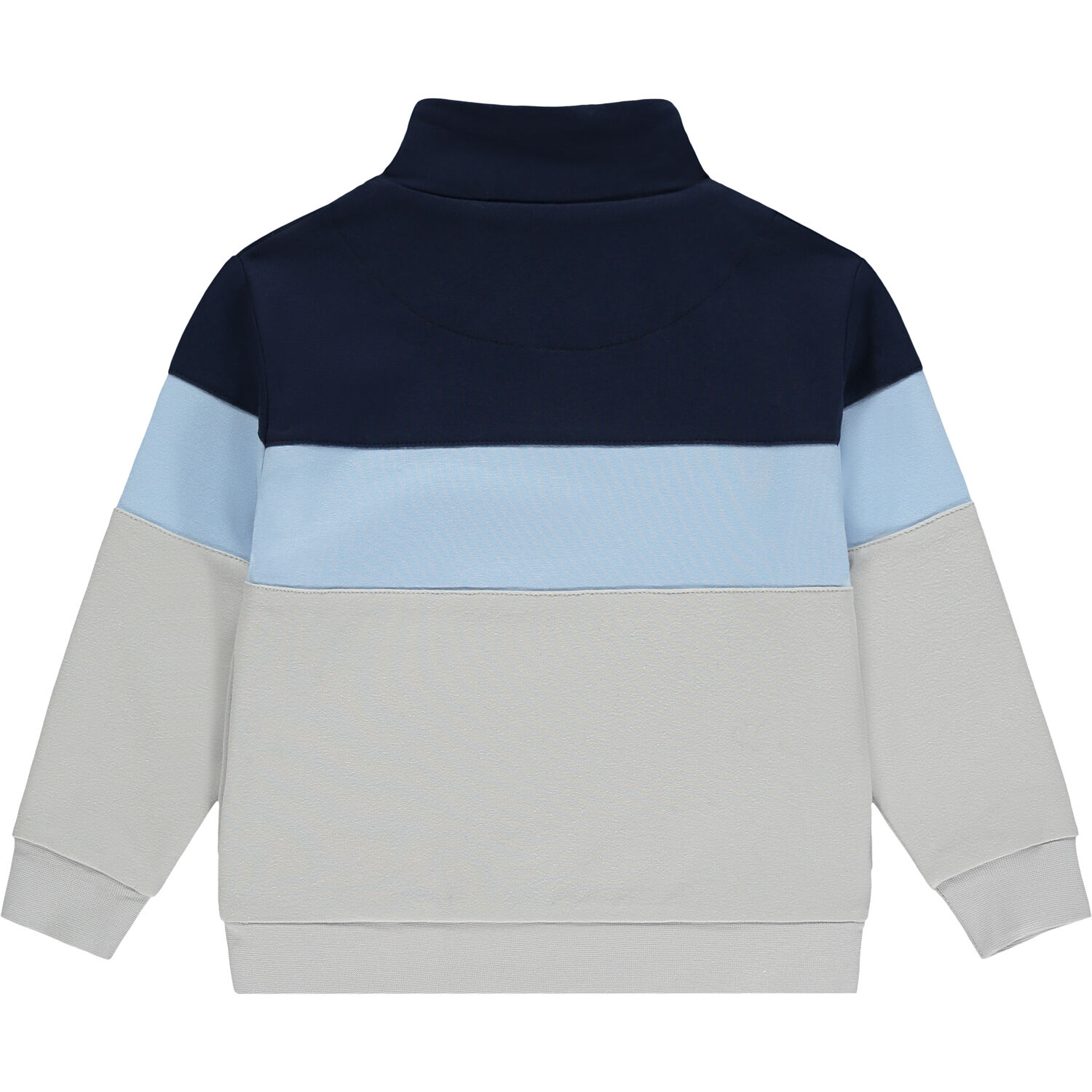 بدلة رياضية أولاد بالشعار باللون الرمادى والازرق, 1, hi-res