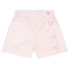 Girls White & Pink Pastry Shorts Set, 1, hi-res