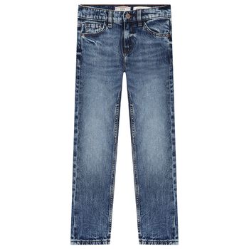 Boys Blue Logo Denim Jeans