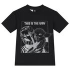 Boys Black Logo Star Wars T-Shirt, 1, hi-res