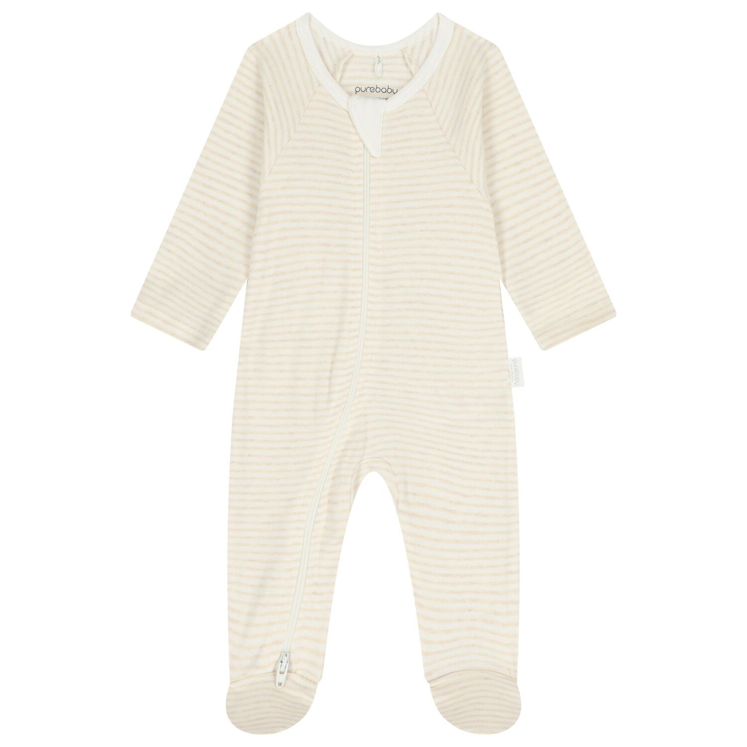 White & Beige Babygrows ( 4 Pack ), 3, hi-res