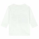 Boys White Yeti & Dino Long Sleeve Top, 1, hi-res