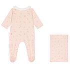 Baby Girls Pink Logo Babygrow Gift Set, 1, hi-res