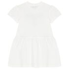 فستان بنات بشعار تيدي باللون الأبيض, 1, hi-res