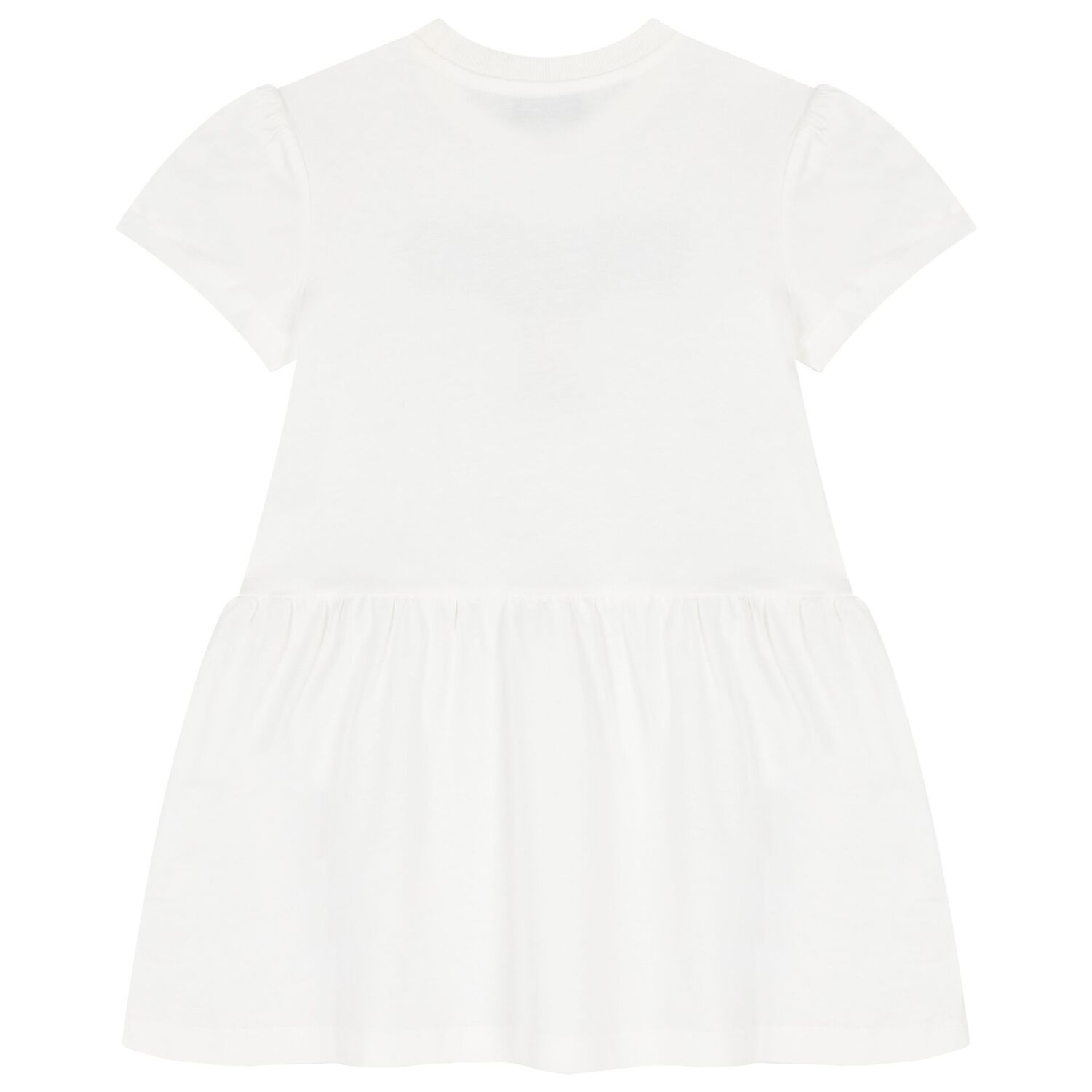 فستان بنات بشعار تيدي باللون الأبيض, 1, hi-res
