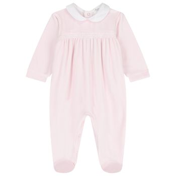 Baby Girls Pink Babygrow