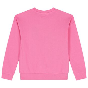 Girls Pink Logo Sweatshirt