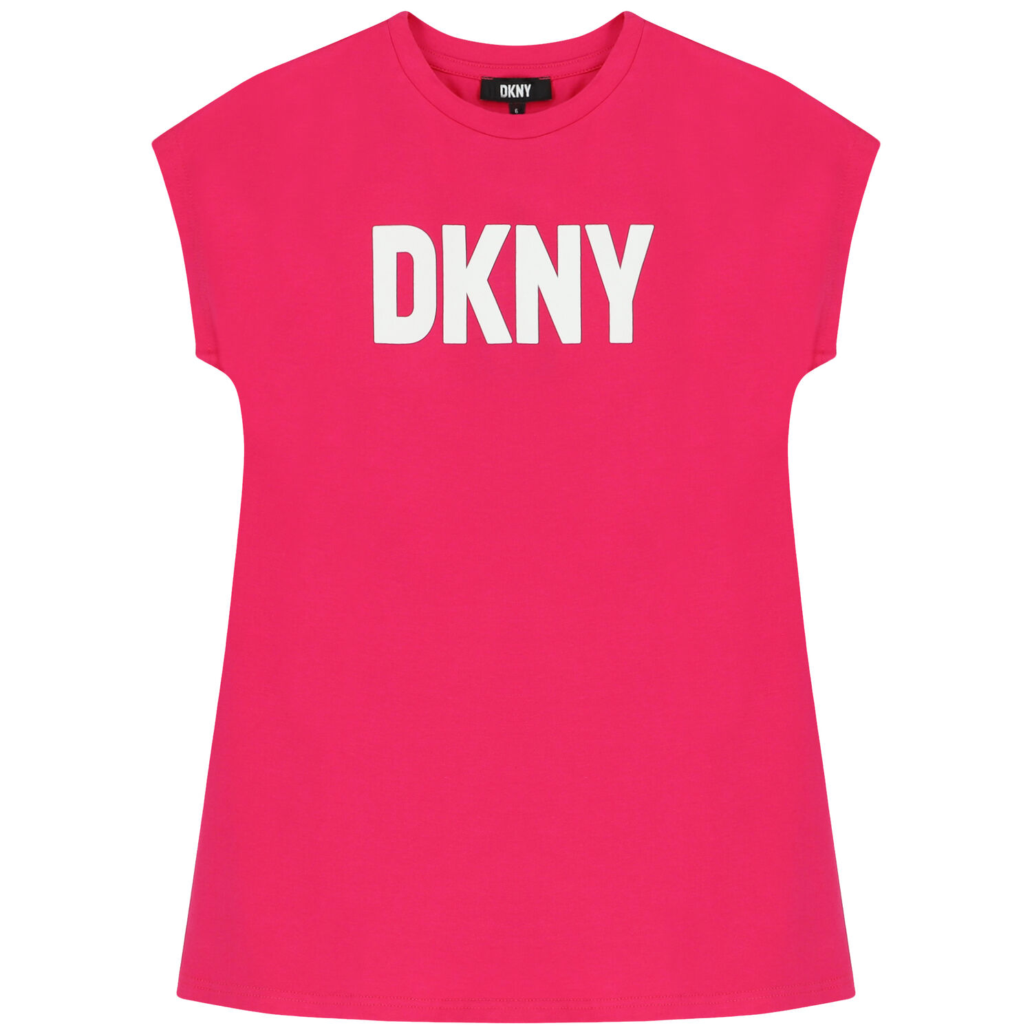 Girls Pink Logo Dress, 1, hi-res