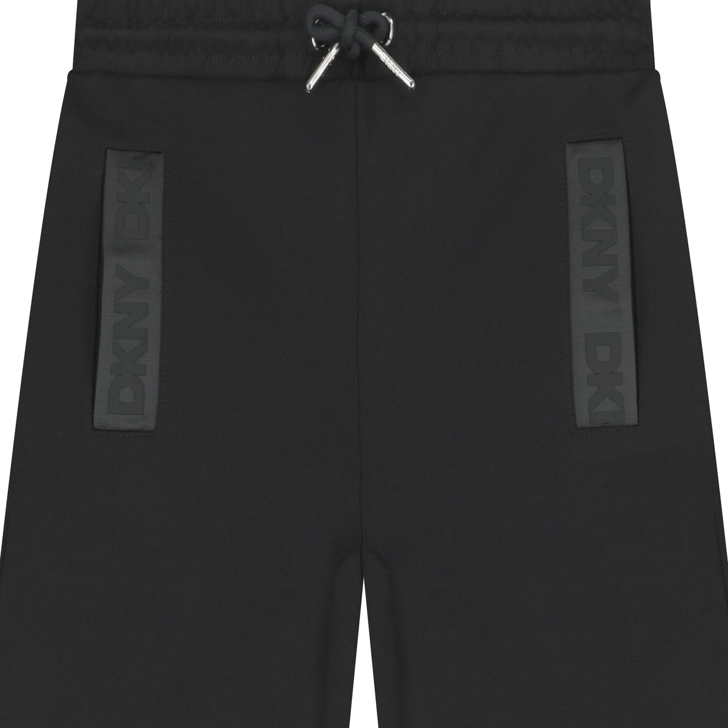 Girls Black Logo Trousers, 1, hi-res