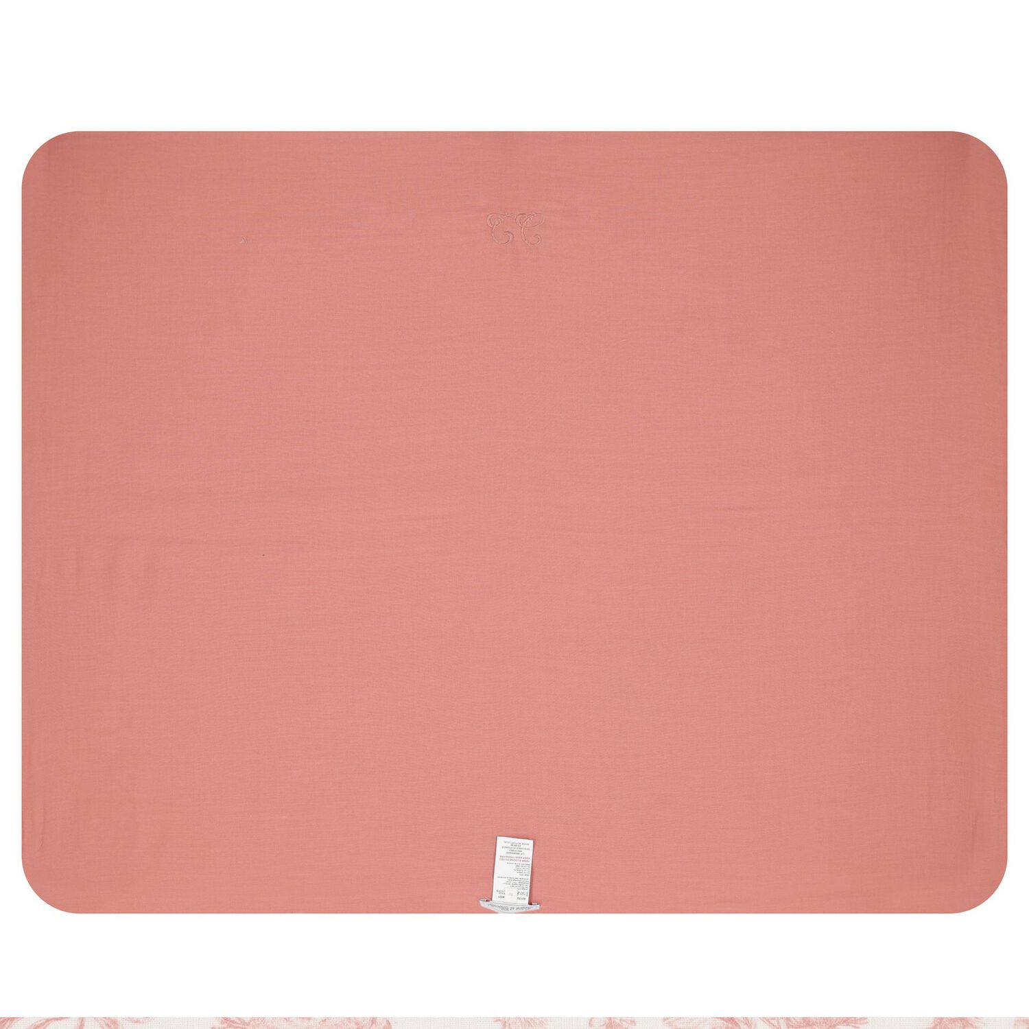 Baby Girls Ivory & Pink Toile De Jouy Baby Blanket, 3, hi-res