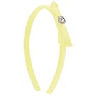 رابطه رأس للبنات بفيونكه باللون الاصفر , 1, hi-res