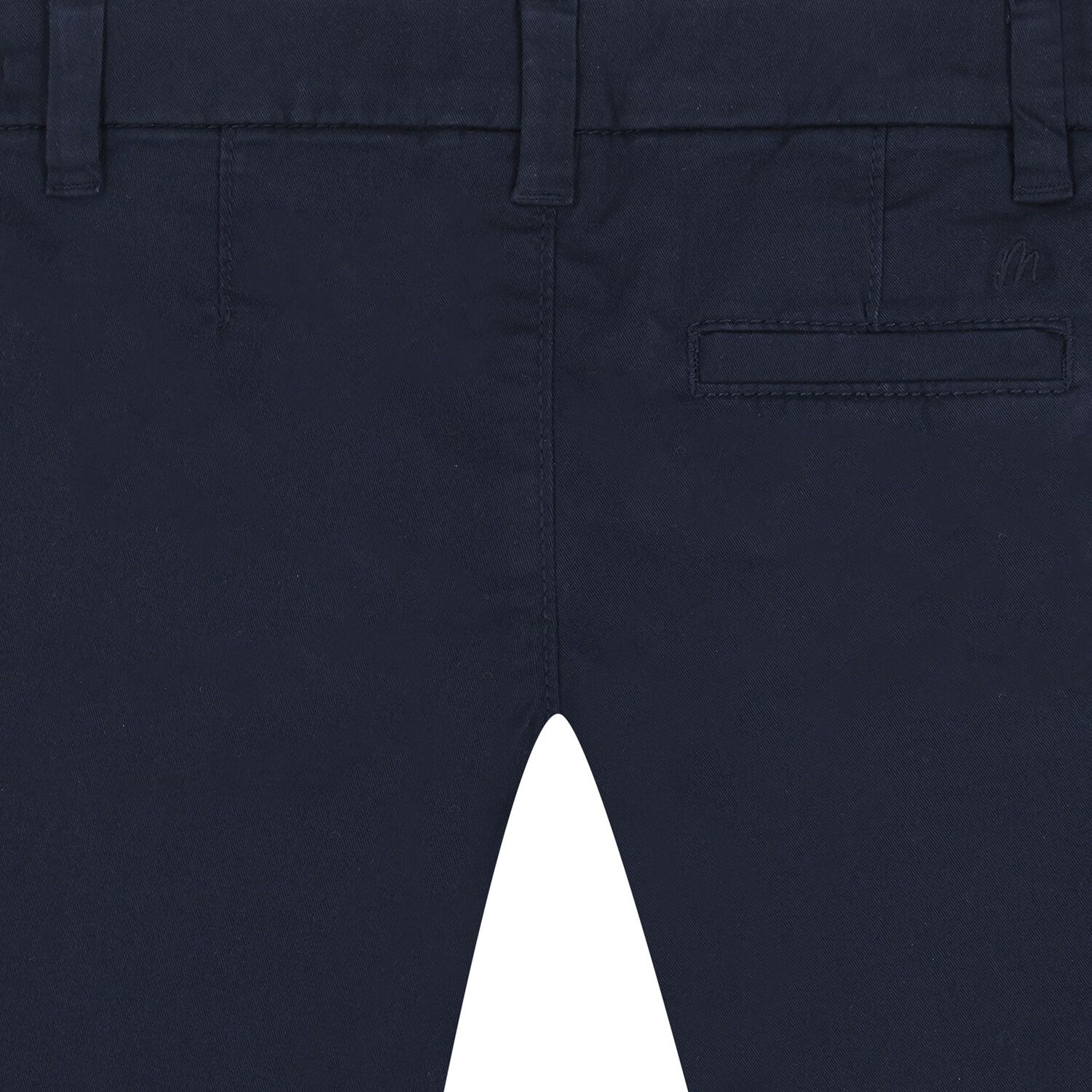 Younger Boys Navy Blue Chino Trousers, 2, hi-res