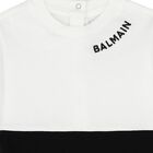 طقم أفرول هدايا بالشعار باللون الأبيض والأسود, 1, hi-res