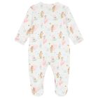Baby Girls White Hearts Babygrow Set, 1, hi-res