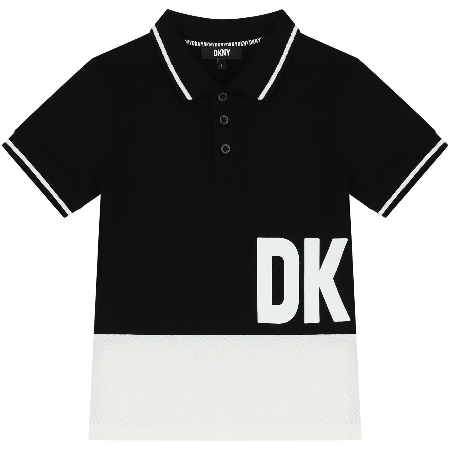 Boys Black Logo Polo Shirt, 1, hi-res image number null