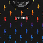 تيشيرت بالشعار باللون الأسود للأولاد, 1, hi-res