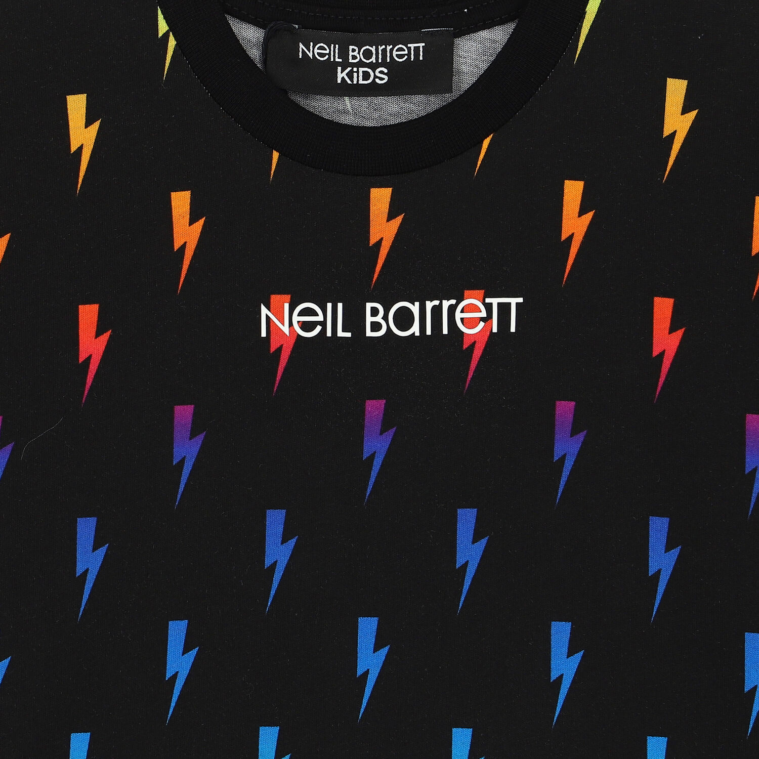 تيشيرت بالشعار باللون الأسود للأولاد, 1, hi-res