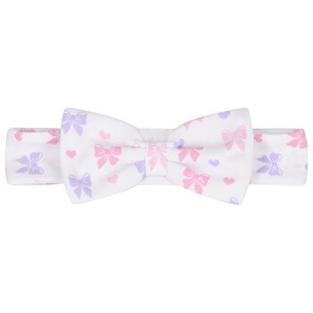 Baby Girls White Billowy Bows Headband
