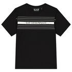 Boys Black Logo T-Shirt, 2, hi-res