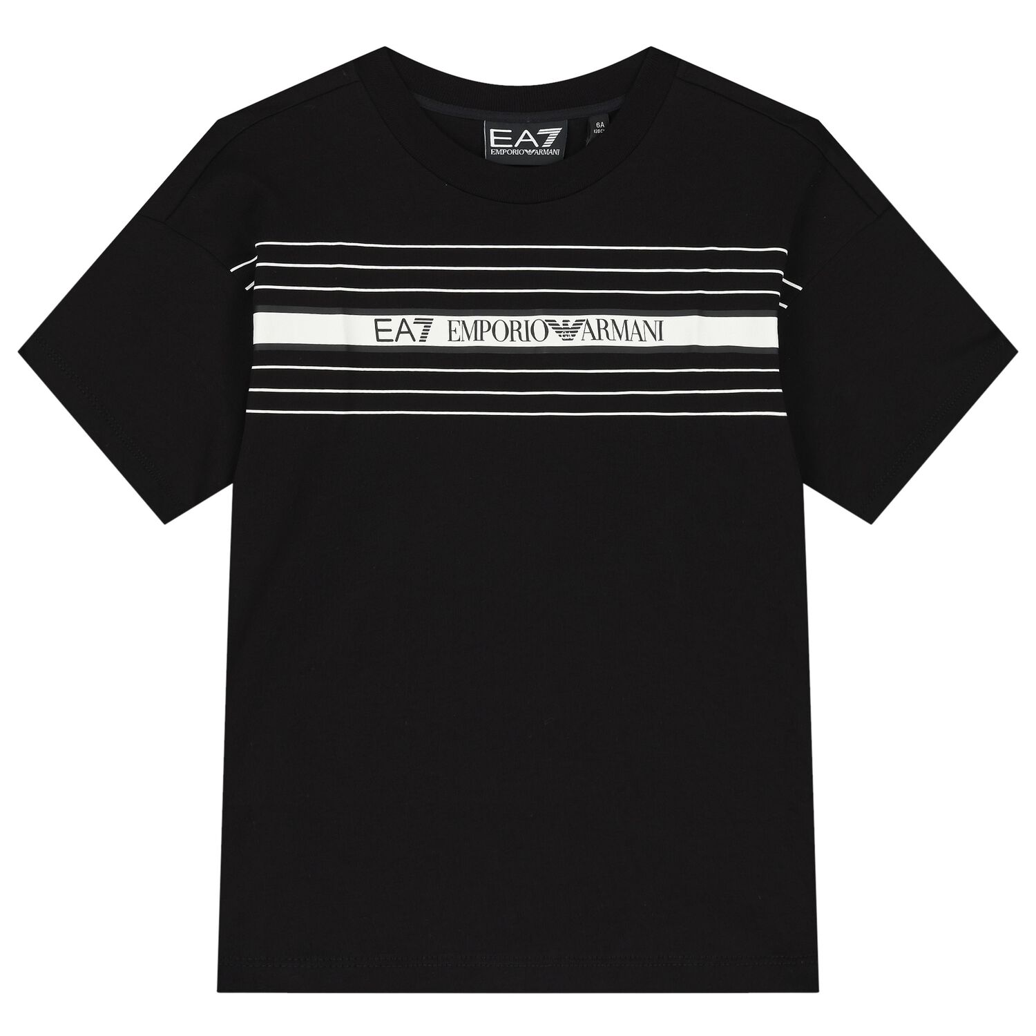 Boys Black Logo T-Shirt, 2, hi-res