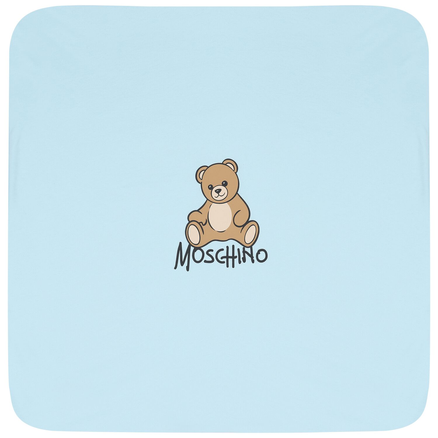 Blue Teddy Bear Logo Baby Blanket, 1, hi-res