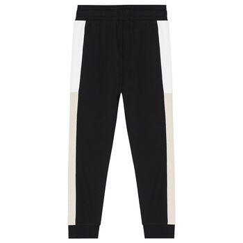 Boys Black Logo Joggers