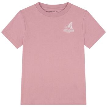 Girls Pink Logo T-Shirt