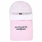 Baby Girls Pink & White Nest, 2, hi-res