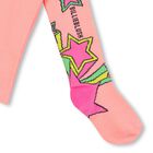 Girls Pink Star Tights, 1, hi-res